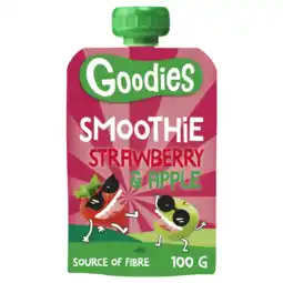 Albert Heijn Goodies Knijpfruit smoothie aardbei & appel 3+ aanbieding