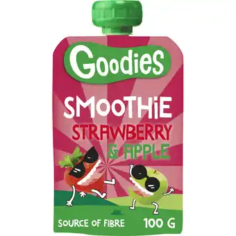 Albert Heijn Goodies Knijpfruit smoothie aardbei & appel 3+ aanbieding