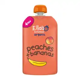 Albert Heijn Ella's kitchen Peaches + bananas 4m+ aanbieding
