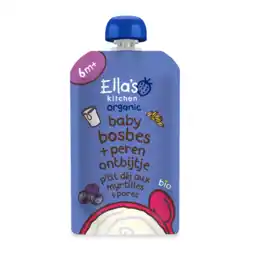 Albert Heijn Ella's kitchen Baby bosbessen ontbijtje 6m+ aanbieding