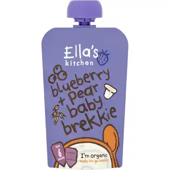 Albert Heijn Ella's kitchen Baby bosbessen ontbijtje 6m+ aanbieding