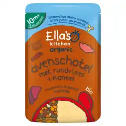 Albert Heijn Ella's kitchen Ovenschotel met rundvlees + kaneel 10m+ aanbieding