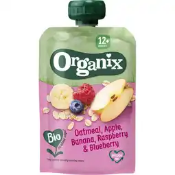 Albert Heijn Organix Knijpfruit haver appel banaan 12m+ aanbieding