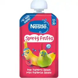 Albert Heijn Nestlé Sporty fruits knijpfruit peer 12m+ aanbieding