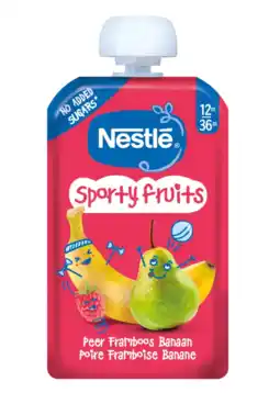Albert Heijn Nestlé Sporty fruits knijpfruit peer 12m+ aanbieding