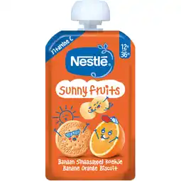 Albert Heijn Nestlé Sunny fruits knijpfruit banaan 12m+ aanbieding