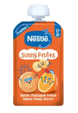 Albert Heijn Nestlé Sunny fruits knijpfruit banaan 12m+ aanbieding