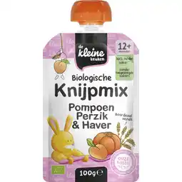 Albert Heijn De Kleine Keuken Knijpmix pompoen perzik & haver 12m+ aanbieding