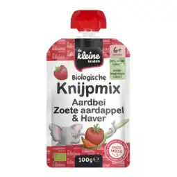 Albert Heijn De Kleine Keuken Knijpmix aardbei zoete aardappel 6m+ aanbieding