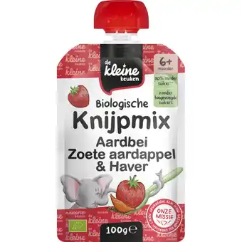 Albert Heijn De Kleine Keuken Knijpmix aardbei zoete aardappel 6m+ aanbieding