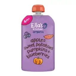 Albert Heijn Ella's kitchen Biologische zoete aardappel, pompoen 4m+ aanbieding