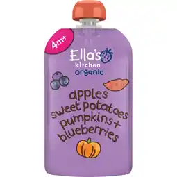 Albert Heijn Ella's kitchen Biologische zoete aardappel, pompoen 4m+ aanbieding