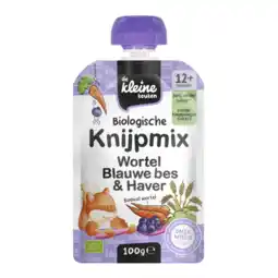 Albert Heijn De Kleine Keuken Knijpmix wortel blauwe bes & haver 12m+ aanbieding