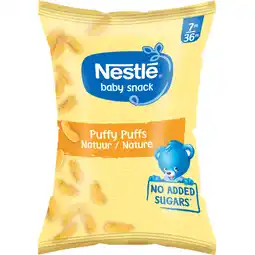 Albert Heijn Nestlé Baby snack puffy puffs naturel 7m+ aanbieding