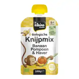 Albert Heijn De Kleine Keuken Knijpmix banaan, pompoen & haver 6m+ aanbieding