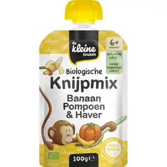Albert Heijn De Kleine Keuken Knijpmix banaan, pompoen & haver 6m+ aanbieding