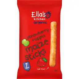 Albert Heijn Ella's kitchen Melty sticks aardbei & appel 7m+ aanbieding