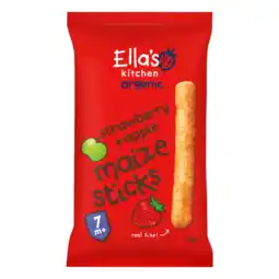Albert Heijn Ella's kitchen Melty sticks aardbei & appel 7m+ aanbieding