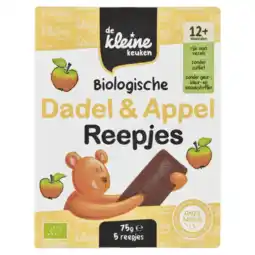 Albert Heijn De Kleine Keuken Biologische dadel & appel reepjes 12m+ aanbieding