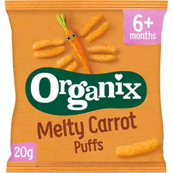 Albert Heijn Organix Maïs knabbels met wortel 6m+ aanbieding