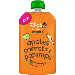 Albert Heijn Ella's kitchen Wortels, appels + pastinaak 4m+ bio aanbieding