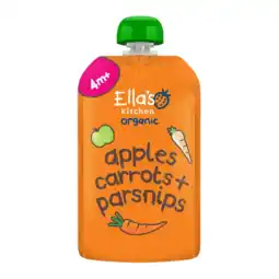 Albert Heijn Ella's kitchen Wortels, appels + pastinaak 4m+ bio aanbieding