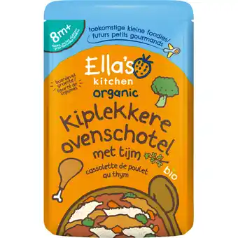 Albert Heijn Ella's kitchen Kiplekkere ovenschotel met tijm 8m+ aanbieding