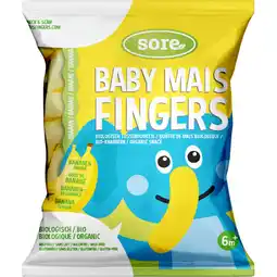 Albert Heijn Sore Baby maisfingers banaan 6m+ aanbieding