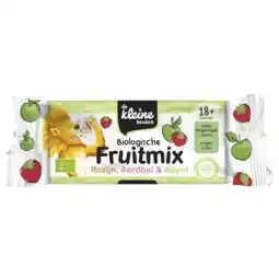 Albert Heijn De Kleine Keuken Biologische fruitmix rozijn aardbei 18m+ aanbieding