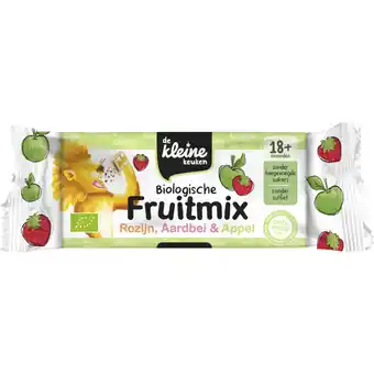Albert Heijn De Kleine Keuken Biologische fruitmix rozijn aardbei 18m+ aanbieding