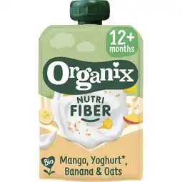 Albert Heijn Organix Nutri fiber mango, yoghurt, banana 12m+ aanbieding