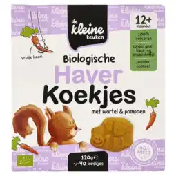 Albert Heijn De Kleine Keuken Biologische haverkoekjes 12m+ aanbieding