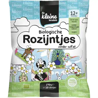 Albert Heijn De Kleine Keuken Biologische rozijntjes 12m+ aanbieding