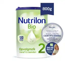 Albert Heijn Nutrilon Bio 2 opvolgmelk 6+ maanden aanbieding