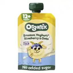 Albert Heijn Organix Nutri fiber banana, yoghurt & oats 12m+ aanbieding