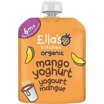 Albert Heijn Ella's kitchen Mango yoghurt 6m+ aanbieding
