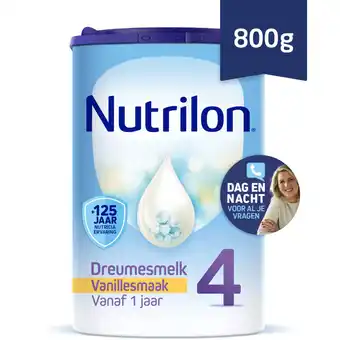 Albert Heijn Nutrilon 4 dreumesmelk vanille 1+ jaar aanbieding