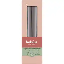 Albert Heijn Bolsius Gotische kaarsen stormy grey 24cm aanbieding