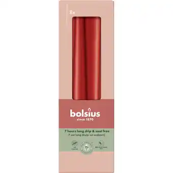 Albert Heijn Bolsius Gotische kaarsen delicate red 24cm aanbieding