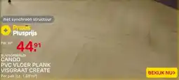 Praxis Cando pvc vloer plank visgraat create aanbieding