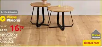 Praxis Decomode laminaat kingsize aanbieding