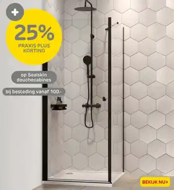Praxis Op Sealskin douchecabines aanbieding