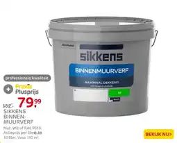 Praxis Sikkens binnenmuurverf aanbieding