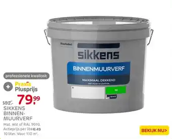 Praxis Sikkens binnenmuurverf aanbieding