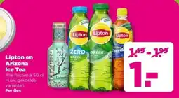 PLUS Lipton en Arizona Ice Tea aanbieding