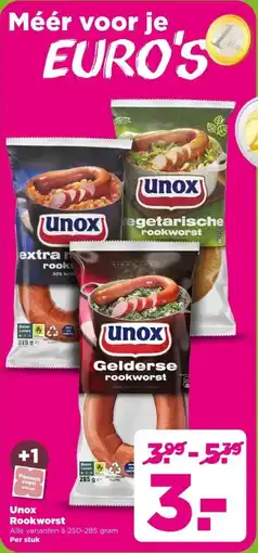 PLUS Unox Rookworst aanbieding