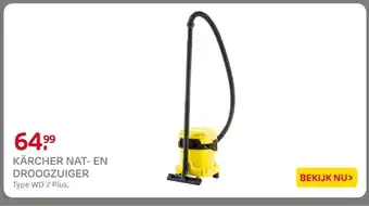 Praxis Kärcher nat en droogzuiger aanbieding