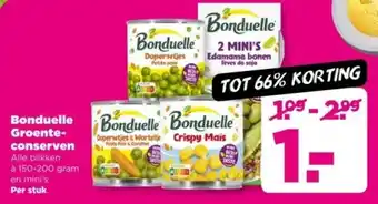 PLUS Bonduelle Groenteconserven aanbieding
