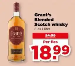 PLUS Grant's Blended Scotch whisky aanbieding
