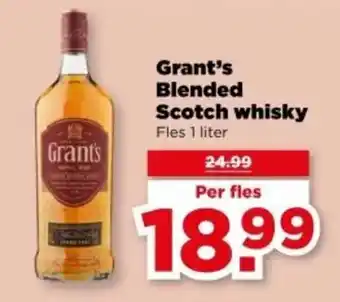 PLUS Grant's Blended Scotch whisky aanbieding